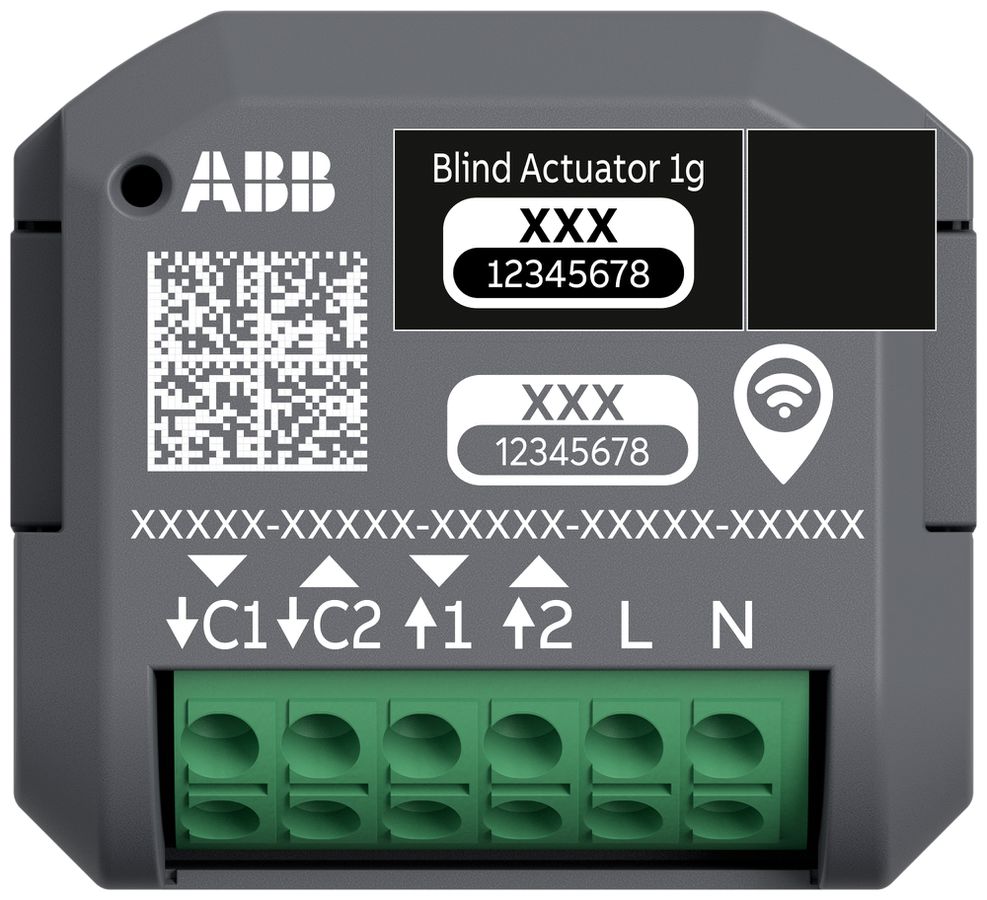 Attuatore per persiana INS RF ABB-free@home 62831 U-WL-500 1-volte 4A/230VAC