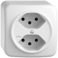 Prise AP STANDARDdue SNAPFIX® 2×T13 1×S bc