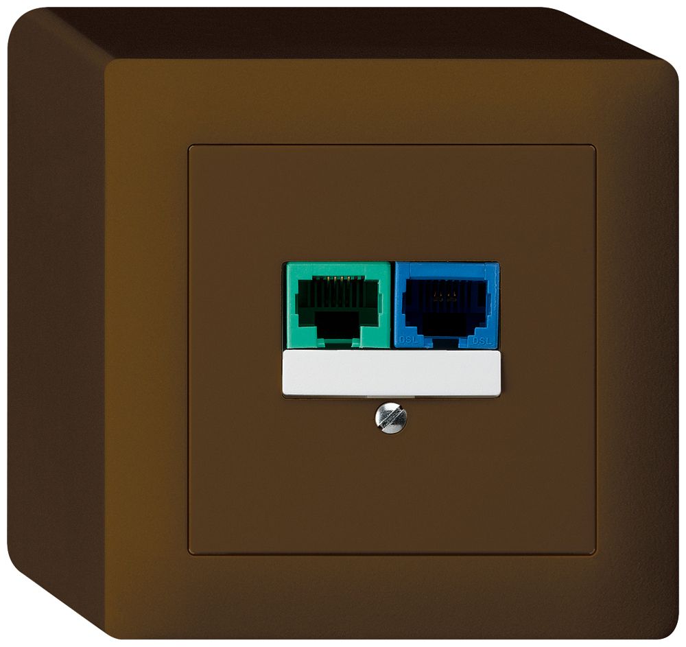 AP-Dose DSL kallysto 2×RJ45 braun
