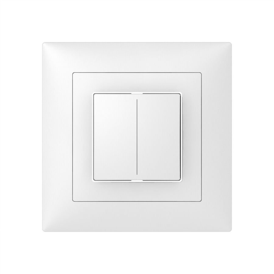 Corona per sensore pulsante SIDUS KNX Basic Fset-B 1/2, bianco