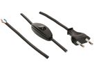 Anschlusskabel MH PVC 2.5A 230V 2×0.75mm² Typ 26-frei mit Schalter 2m sz