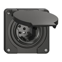 Steckdose NEVO N.CO, 1×T15, IP21, schwarz