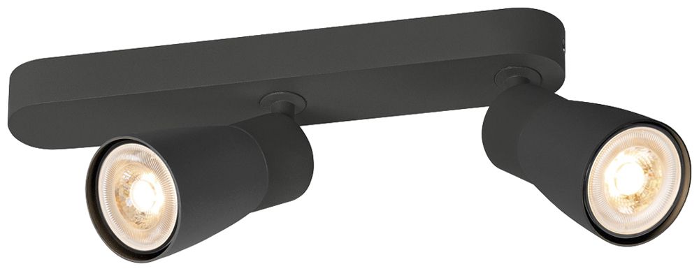 Spot SLV PURI 2.0 Dome CW GU10 2×6W DIM 258×42×138mm schwarz