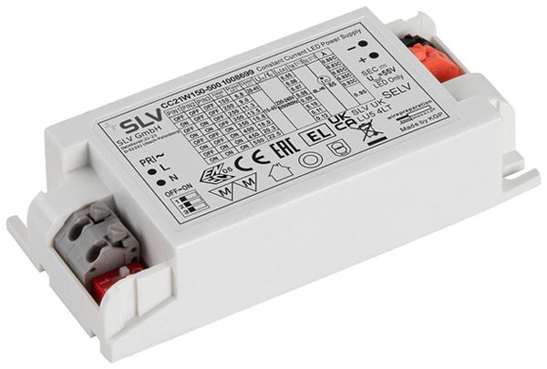 Alimentation LED SLV 22.5W 150…500mA 97.5×44×23mm