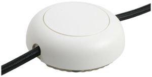 LED-Schnur-Tastdimmer ELBRO weiss rund, 5…100W/VA Ø75 H=26mm