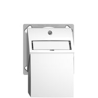 Kit montaggio INC EDIZIOdue, con cappa di uscita dritta, per 2×RJ45, bianco