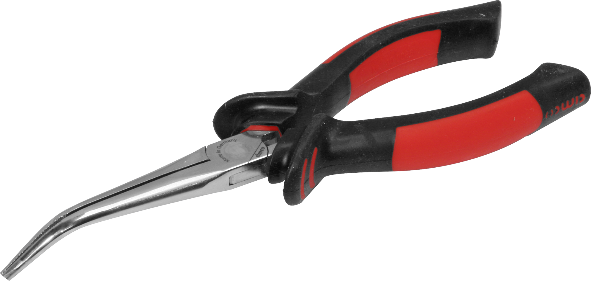 Mechanikerzange gebogen, flach, rund 190mm