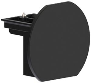 Endkappe Sylvania Lytespan ROUND 46×40mm Kunststoff schwarz