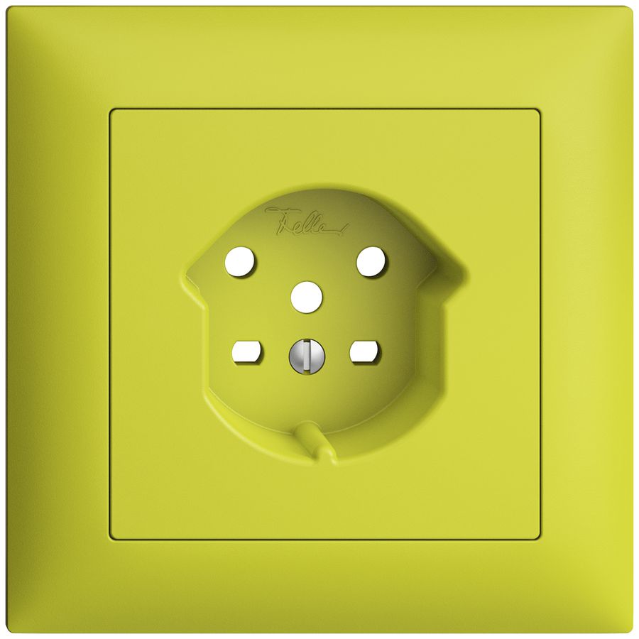 Kit frontal ENC EDIZIOdue lemon 88×88mm 1×T15A