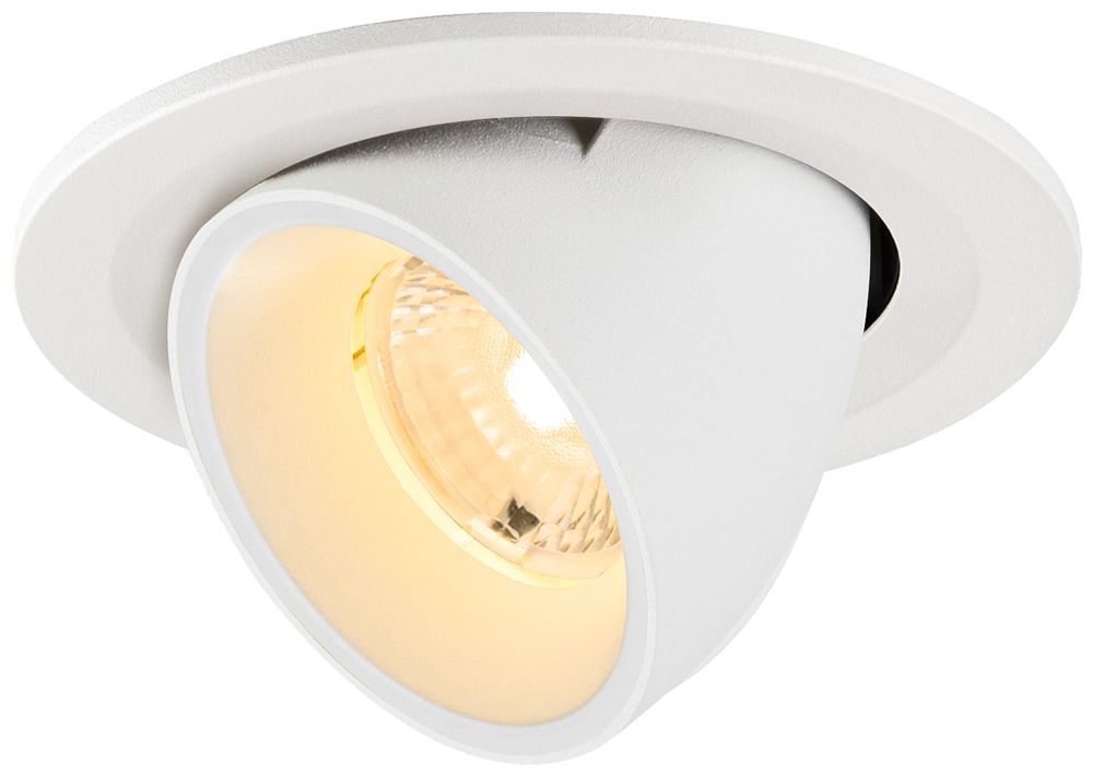Downlight LED SLV NUMINOS GIMBLE S 6.7W 1050lm 3000K MB DALI Ø100×70 blanc