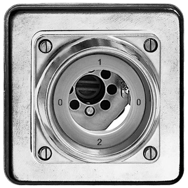 Interruttore rot. INC umid.2/1P Al natura per serrat. senza cilind