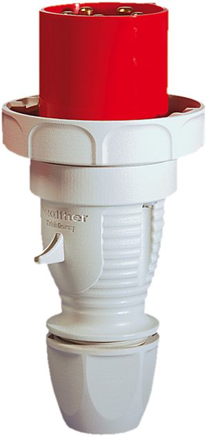 Stecker CEEtyp 5L 63A 6h IP67 mit Kabelverschraubung