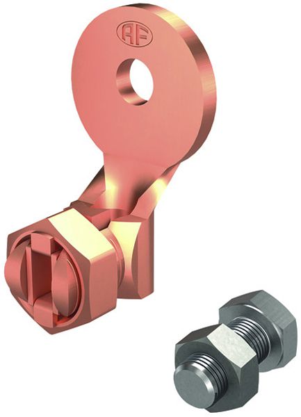 Kabelschuhe Flury AV 3, Cu blank Leiter Ø 6mm, M8×1mm