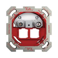UP-Multimediadose TV-R Feller SNAPFIX® EASYNET f.2×RJ45 S-One 15dB