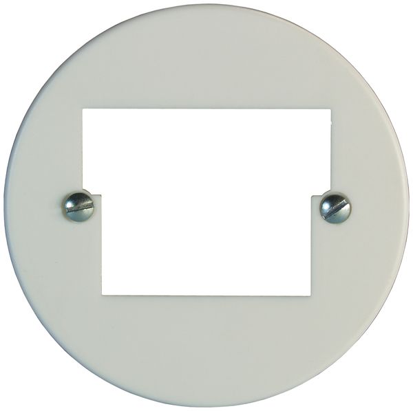 Disco frontale 58mm 2TT/2RJ45 bianco