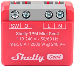 EB-RF-Schaltaktor Shelly 1PM Mini Gen4 Zigbee/Bt/Wi-Fi 110…240V