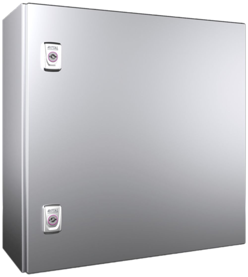 Armoire compacte Rittal AX, 1 porte, IP66, 500×500×210mm, acier fin V2A