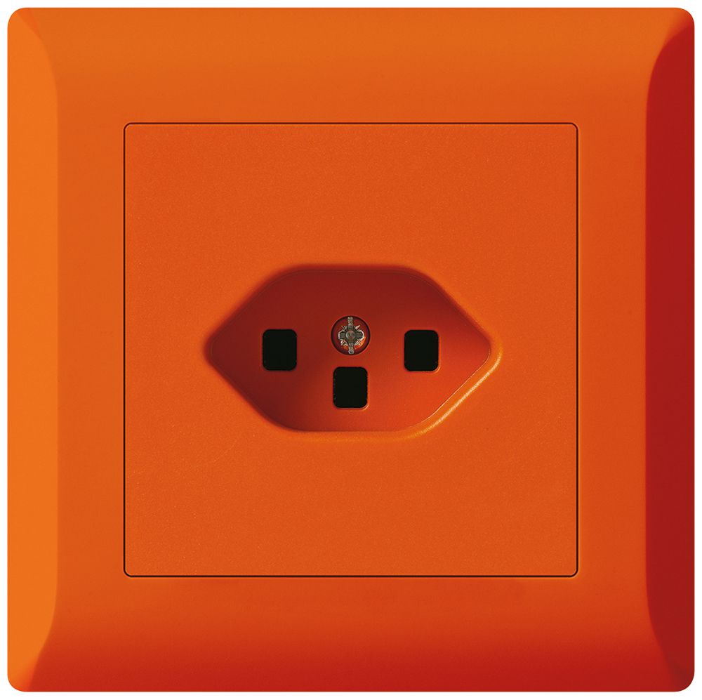 UP-Steckdose kallysto.line T23 orange mit Steckklemmen