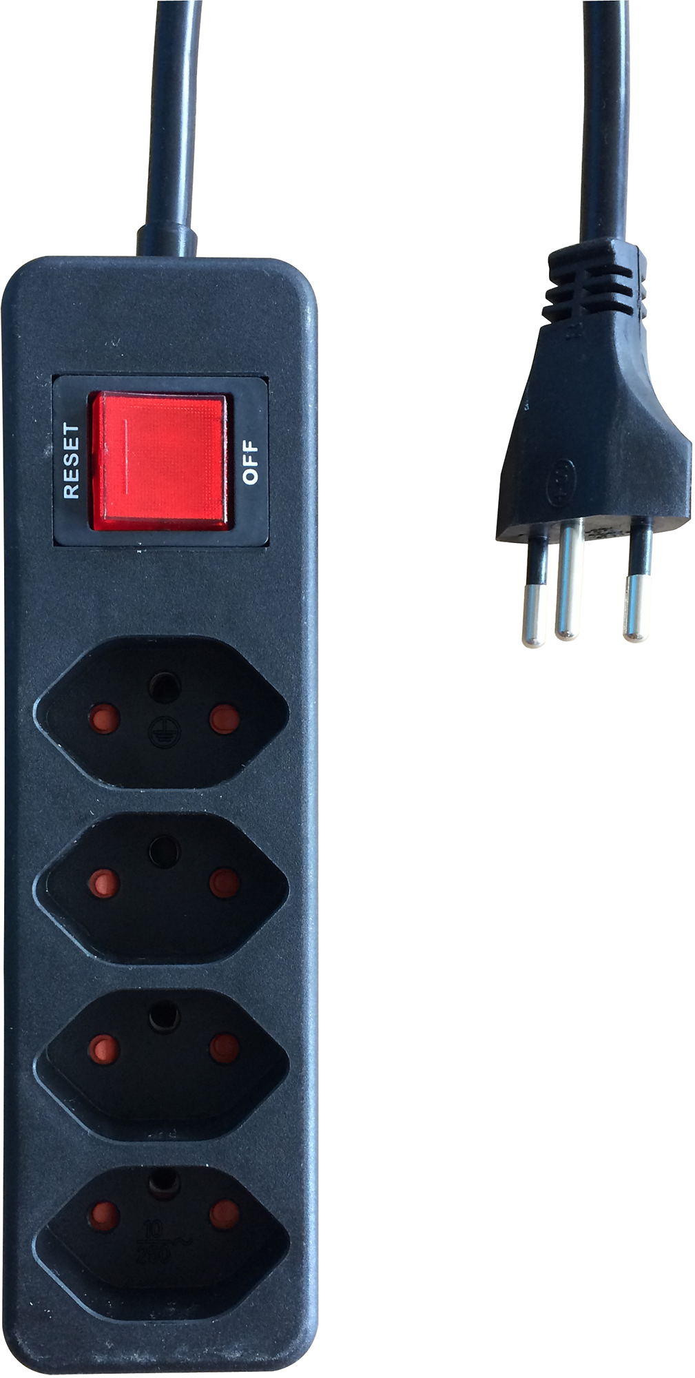 Steckdosenleiste 4xT13 TD 5m sz