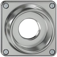 Oberteil ELEMENT SNAPFIX® für Drehschalter mit Sicherheitsschloss mit Kragen alu