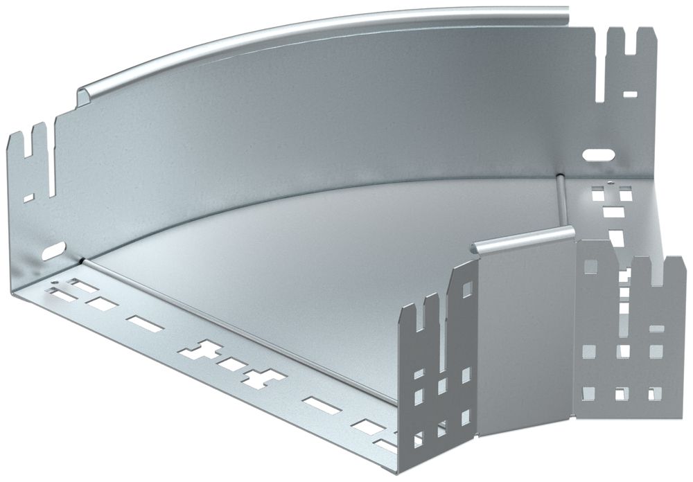 Coude 45° Bettermann RBM 110×100mm zingué en continu