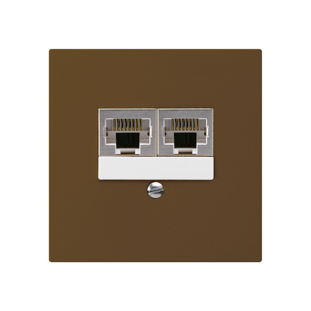 UP-Dose kallysto 2×RJ45s getrennt braun