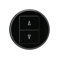 Storentaster basico schwarz mit 2 Funktionstasten Steckklemme