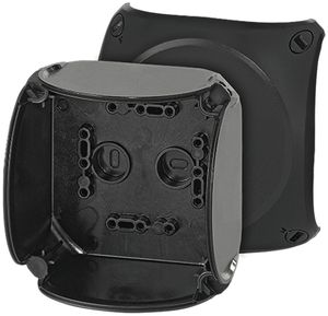 AP-Abzweigdose Hensel KF C 4mm² ohne Klemmen schwarz