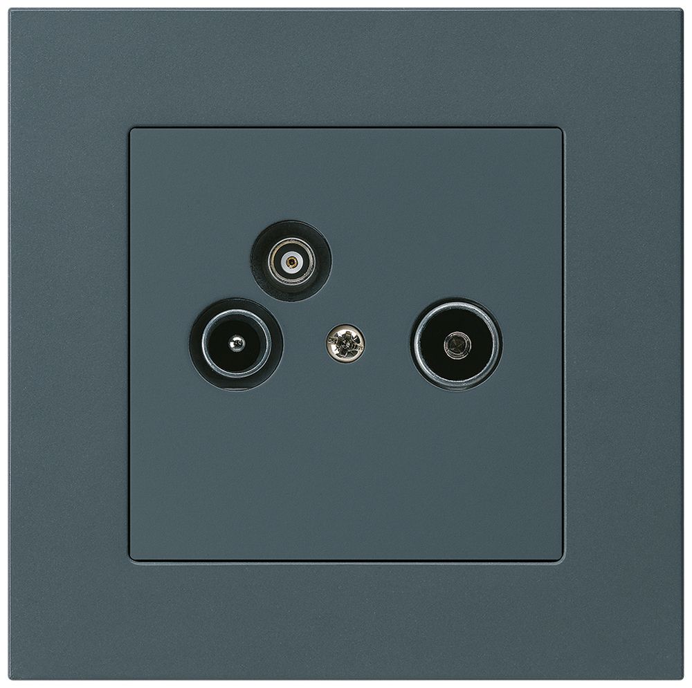 UP-Antennendose R/TV-Daten kallysto.pro 2GHz 4dB anthrazit