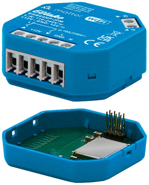 Attuatore per persiana RF INS Eltako AP64ESB+E EnOcean e matter 1×10A 2000W AC