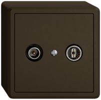 Prise antenne AP TV-R EDIZIO.liv SNAPFIX® prise de passage 4dB br