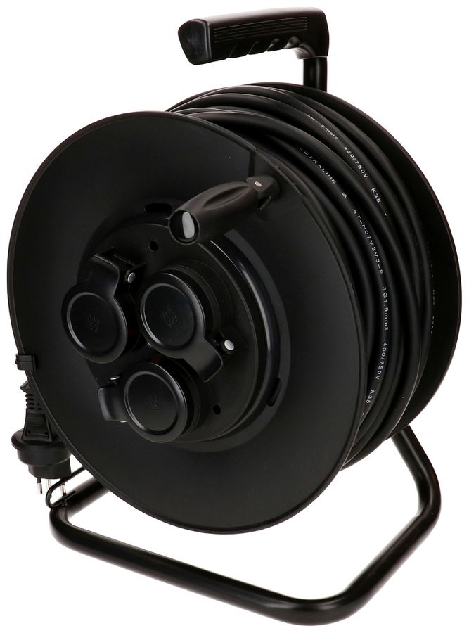 Kabelrolle MH REEL 3×T13 50m IP44 schwarz