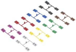 Farbcodierclip R&M RMS45 anthrazit zu RMS45 Einsatz+Stecker