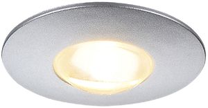 EB-LED-Downlight SLV DEKLED, 350mA 1W 50lm 3000K rund IP20 silber metallic