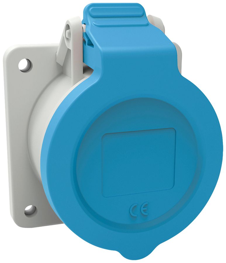 Prise CEE INC Bals INNOLINQ 3P 16A 230V bleu 6h IP54 borne sans vis 75×75mm