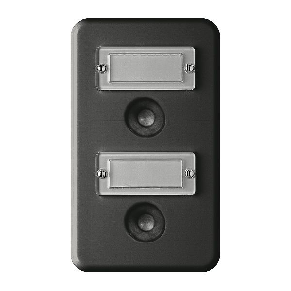 UP-Kombination FH 2×1 Sonnerie +Sonnerie schwarz