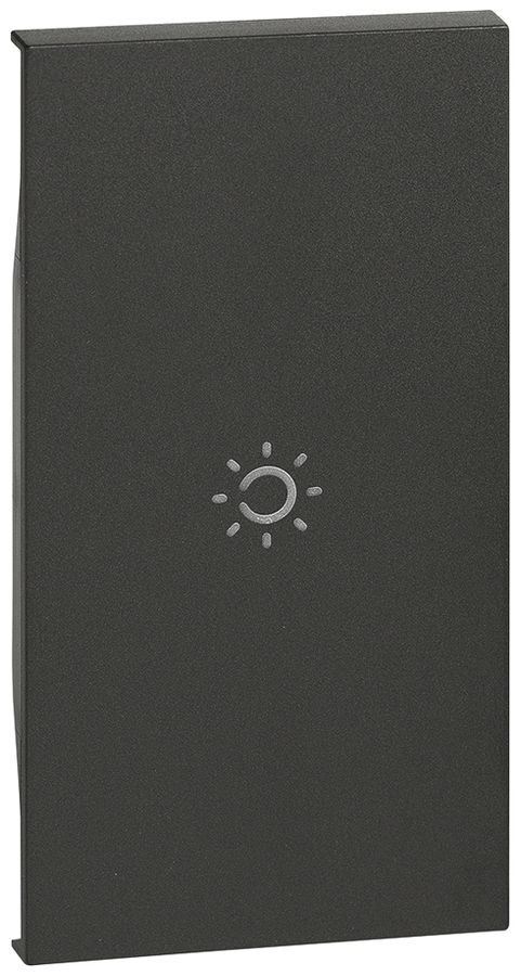 Cache de touche Living Now 2 modules illuminable avec symbole lumière noir