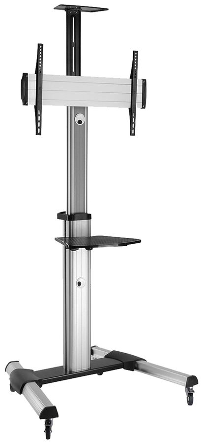 Bildschirm-Rollständer ROLINE 50kg Silber