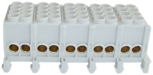 Hauptleiter-Klemme HLAK 5L, 4×25mm², grau