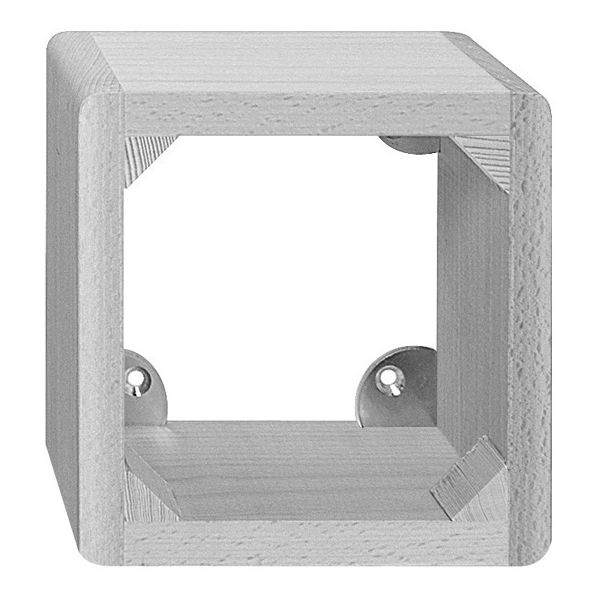 AP-Hartholzrahmen 2×2 lackiert 150×150×60mm für UP-Kombination