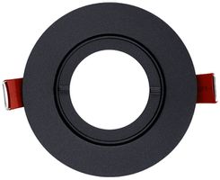 EB-Spot Sylvania Inset Trend 75 1×GU10 IP20/44 Ø95mm schwarz Indoor