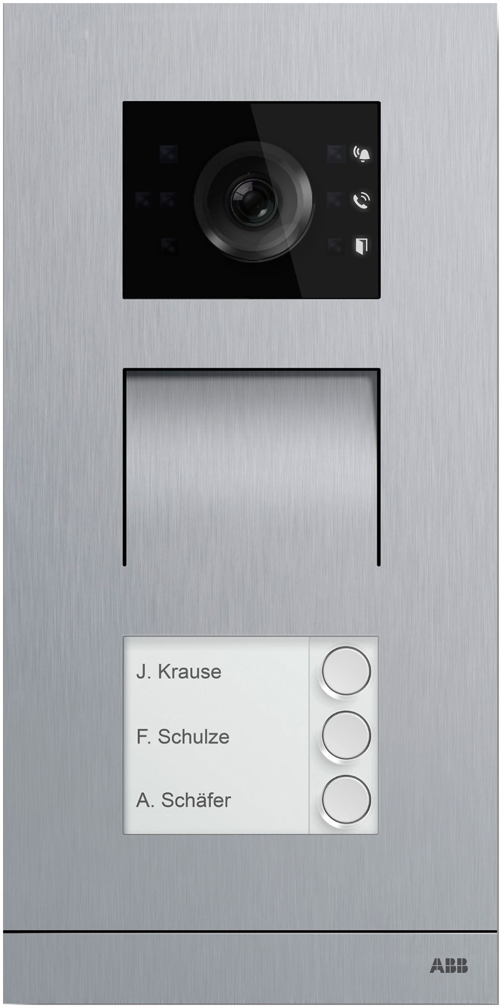 Videocitofono ABB-Welcome A21381P3-S-04 3×tasti acciaio 277×135×43mm