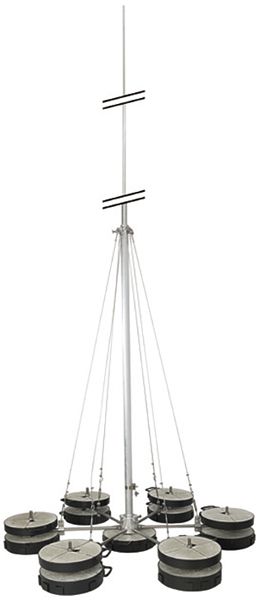 Kit de mât capteur Flury FL 89 Al L=10000mm, 4 parties, autonome