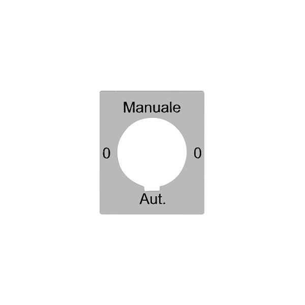 Disque indicateur 0-Manuale-0-Aut. pour interr.à clé FLF FH