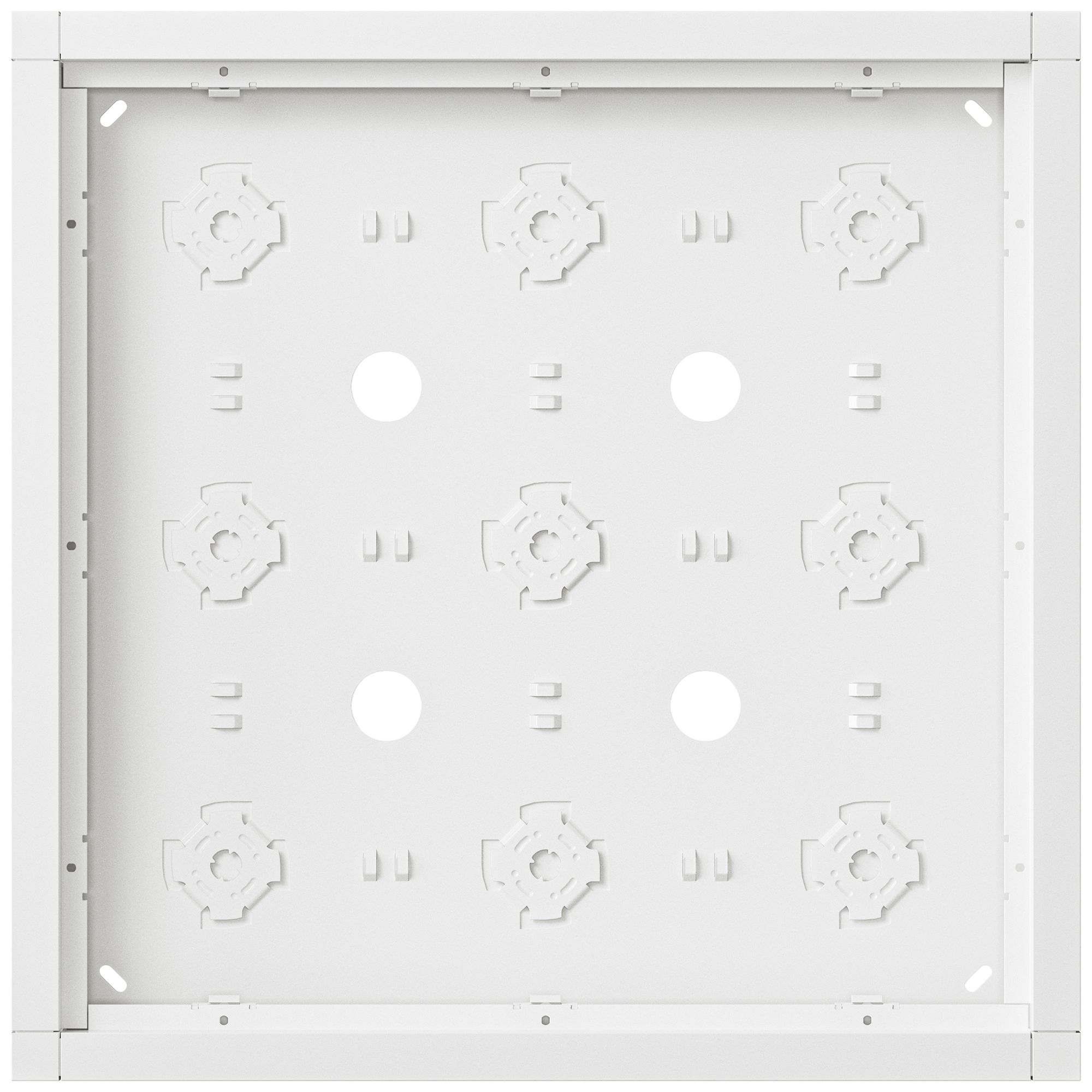 Boîtier AP Siedle 9× 332×332×36.5mm blanc