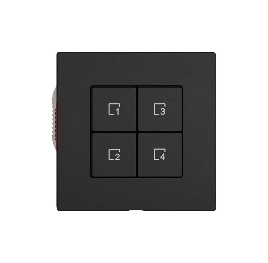 Poussoir scènes EDIZIO.liv Wiser SNAPFIX® 4 scènes 4 touches WLAN no