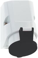 AP-Steckdose CEE Bals 3P 32A 500V 7h schwarz IP44 vernickelt Quick C.