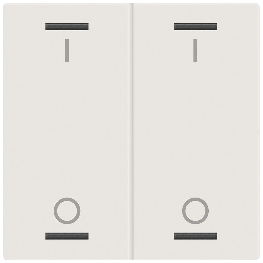 Bascule MDT BE-TAL60W211.B1 1t/4a p.touches tactiles blanc mat "I/O"