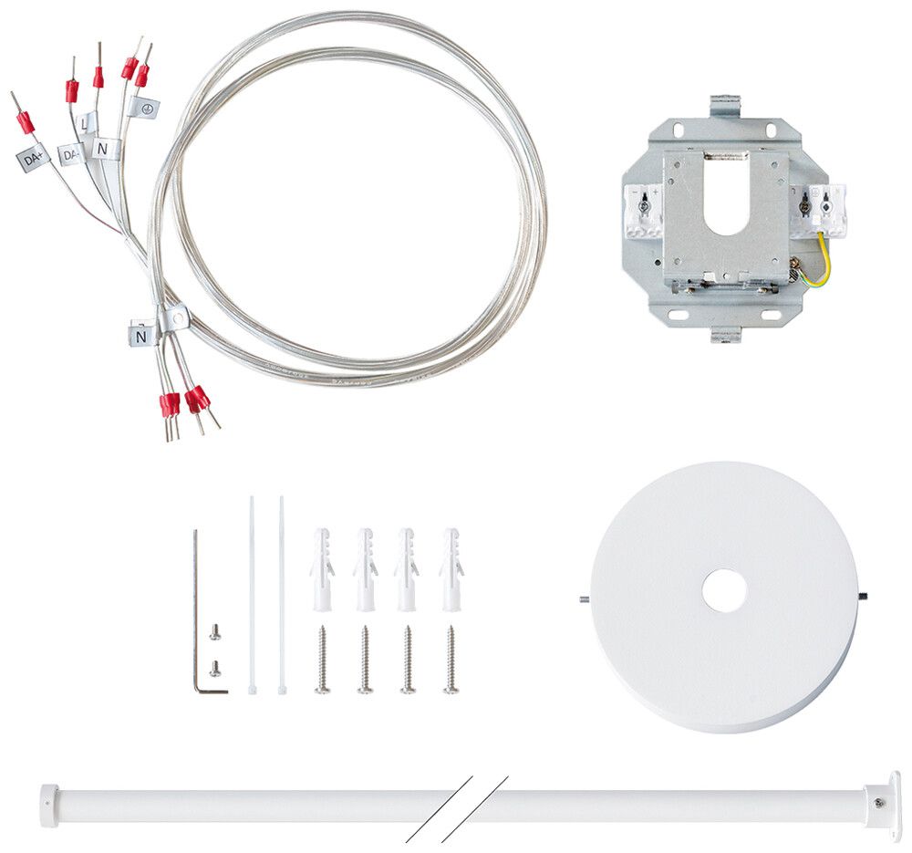 Pendelabhängung ESYLUX SVENJA POLE PENDULUM SET 1000, mit Zentralrohr