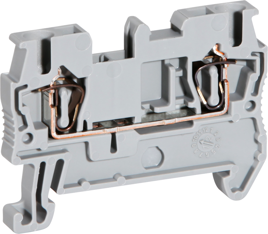 Reihenklemme 0.08…4mm² Zugfederanschluss grau